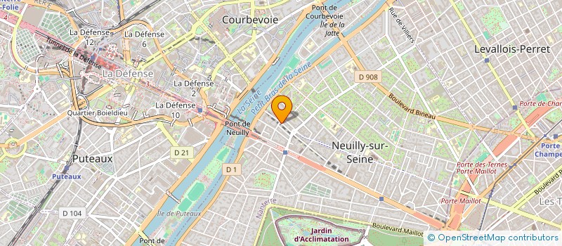 localisation de l'entreprise OBJECTIF INTER à NEUILLY-SUR-SEINE