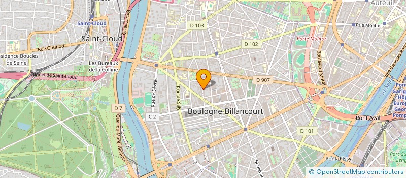 localisation de l'entreprise OBJECTIF LOCATION à BOULOGNE-BILLANCOURT