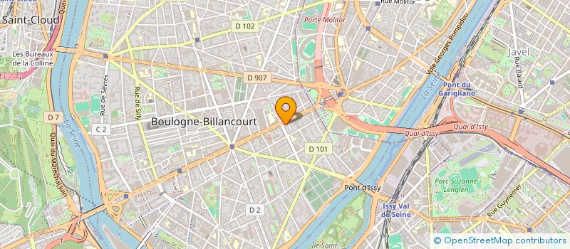 localisation de l'entreprise OBJECTIF LOCATION à BOULOGNE-BILLANCOURT