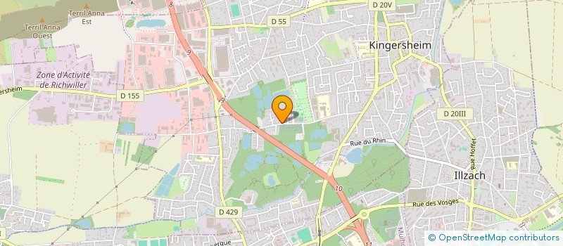 localisation de l'entreprise OBJECTIF MARS  KINGERSHEIM