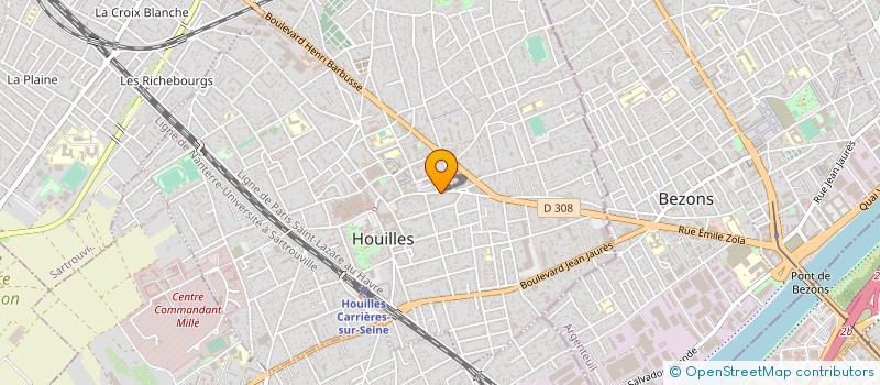 localisation de l'entreprise OBJECTIF MER à HOUILLES