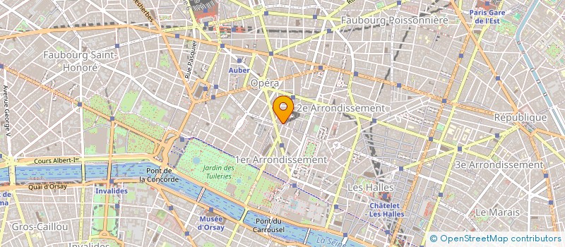 localisation de l'entreprise OBJECTIF MODE à PARIS
