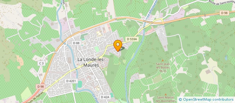 localisation de l'entreprise OBJECTIF NATURE ENVIRONNEMENT ET DURABILITE ( ON-ED )  LA LONDE-LES-MAURES