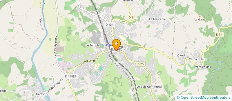 localisation de l'entreprise OBJECTIF PASSION  ALLASSAC