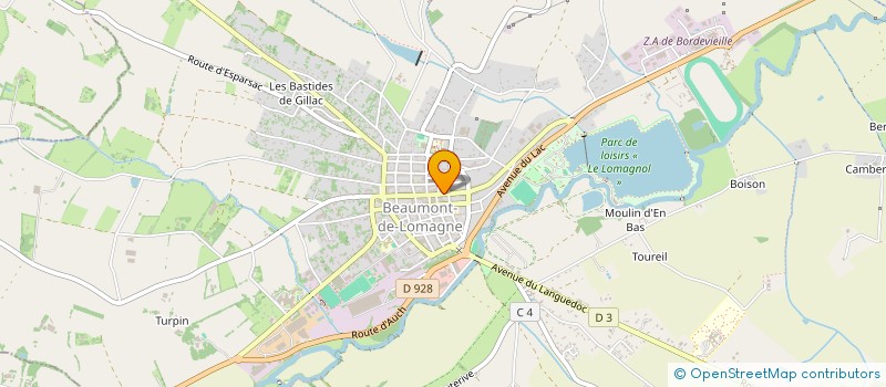 localisation de l'entreprise OBJECTIF PHOTO à BEAUMONT-DE-LOMAGNE
