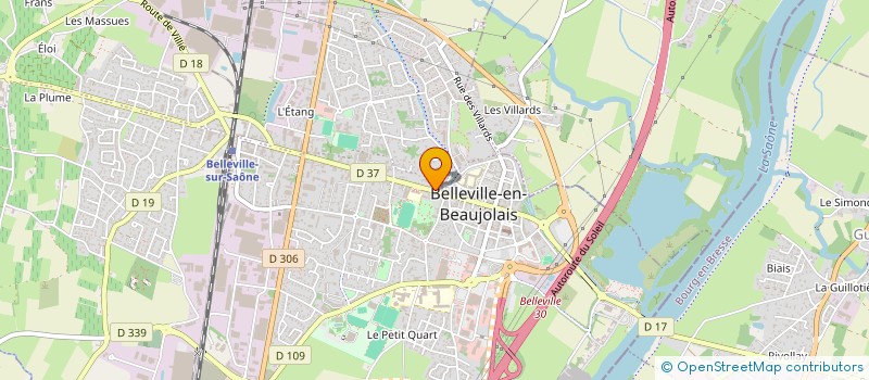 localisation de l'entreprise OBJECTIF PHOTO  BELLEVILLE-EN-BEAUJOLAIS