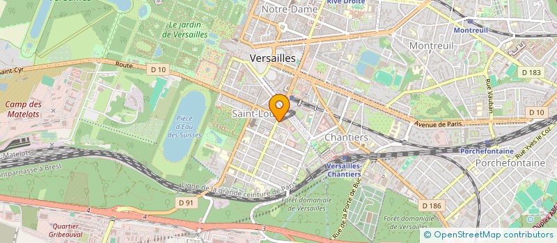 localisation de l'entreprise OBJECTIF PHOTO 78 à VERSAILLES