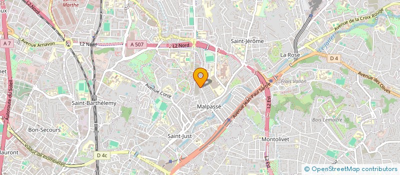 localisation de l'entreprise OBJECTIF POTENTIEL REUSSITE 13  MARSEILLE