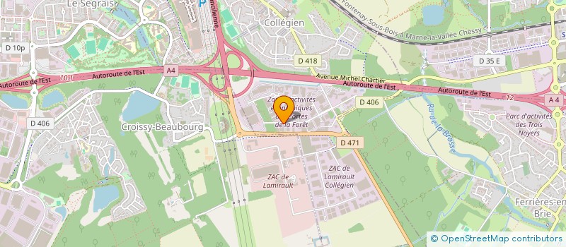 localisation de l'entreprise OBJECTIF PROPRETE à COLLEGIEN