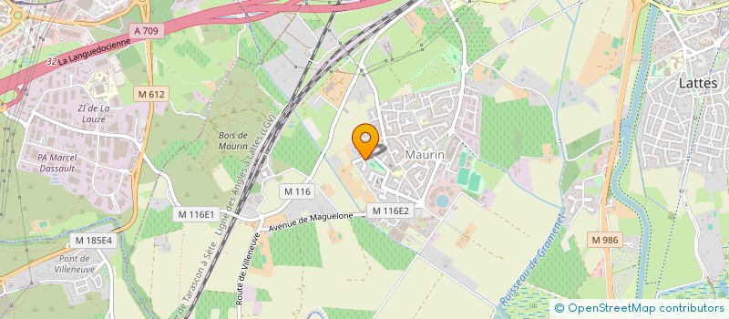 localisation de l'entreprise OBJECTIF PUB à LATTES