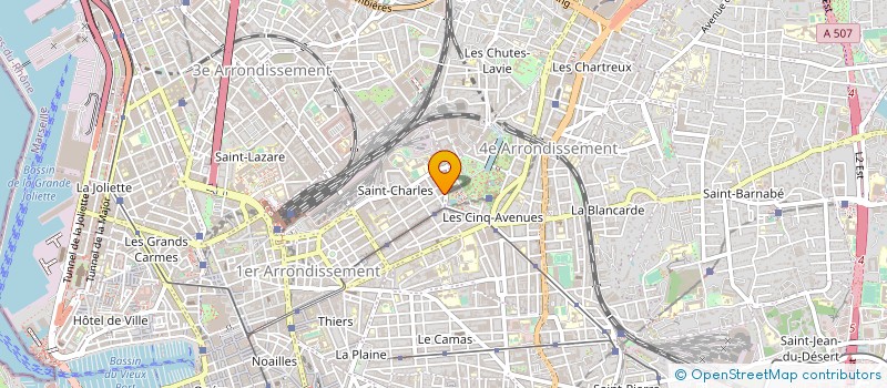 localisation de l'entreprise OBJECTIF PUBLICITE à MARSEILLE