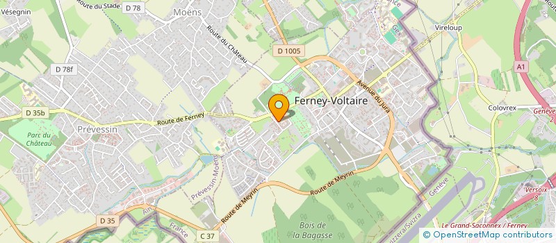 localisation de l'entreprise OBJECTIF REUNIR à FERNEY-VOLTAIRE