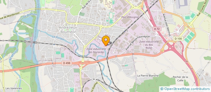 localisation de l'entreprise OBJECTIF SANTE à SAINT-JUST-SAINT-RAMBERT