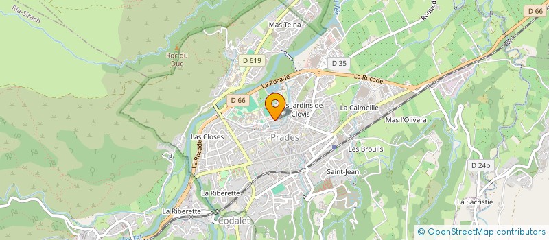 localisation de l'entreprise OBJECTIF SANTE EDUCATION à PRADES