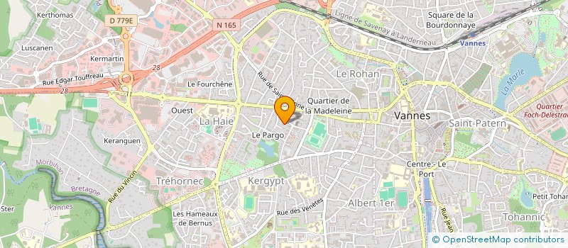 localisation de l'entreprise OBJECTIF SANTE ENVIRONNEMENT à VANNES