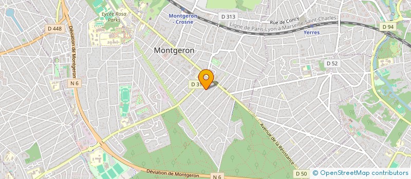 localisation de l'entreprise OBJECTIF SCENE à MONTGERON