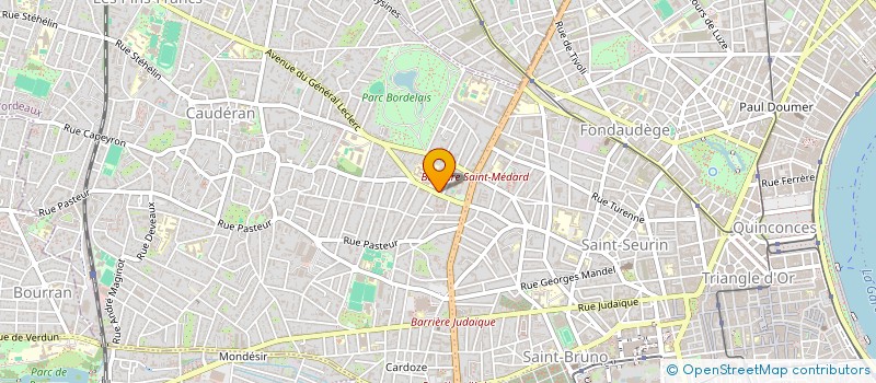 localisation de l'entreprise OBJECTIF SENSIB ANIMATION NATURE AQUITAI à BORDEAUX
