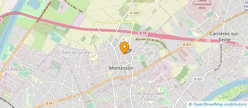 localisation de l'entreprise OBJECTIF SERVICES  MONTESSON