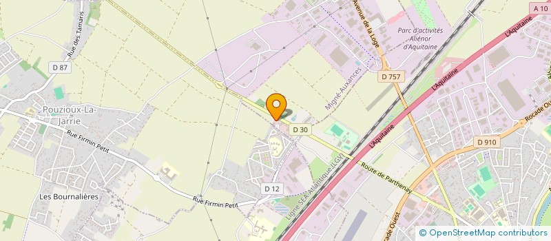 localisation de l'entreprise OBJECTIF SERVICES BATIMENT  MIGNE-AUXANCES