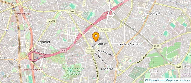 localisation de l'entreprise OBJECTIF TERRA GAIA à MONTREUIL