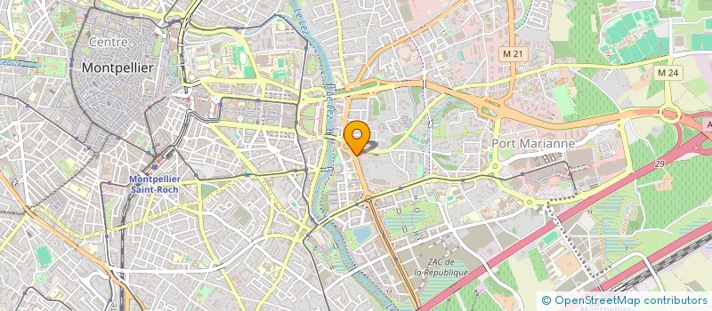 localisation de l'entreprise OBJECTIF TERRAINS à MONTPELLIER