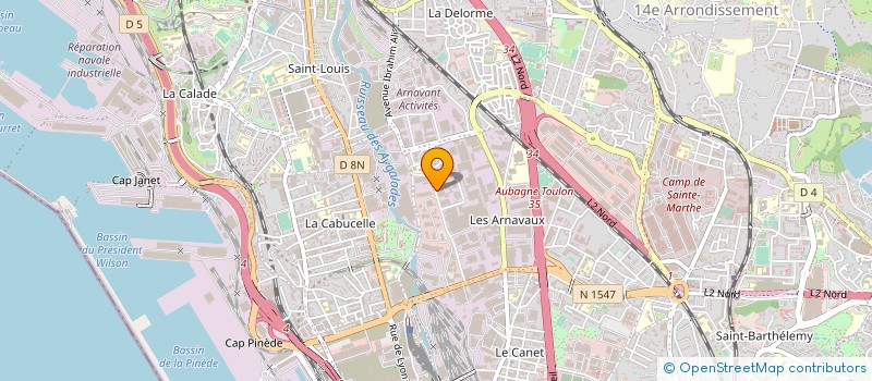 localisation de l'entreprise OBJECTIF TRANSPORT à MARSEILLE