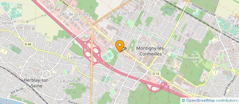 localisation de l'entreprise OBJECTIF VI à MONTIGNY-LES-CORMEILLES