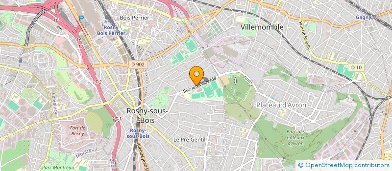 localisation de l'entreprise OBJECTIF VIDEO ROSNY (OVR) à ROSNY-SOUS-BOIS