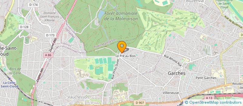 localisation de l'entreprise OBJECTIF ZERO EMISSION NETTE CONSEILS SASU  VAUCRESSON