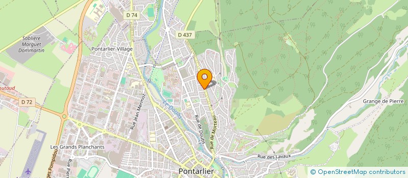 localisation de l'entreprise OBJECTIFS 25 ( LE CINEMA S' EXPOSE 25)  PONTARLIER