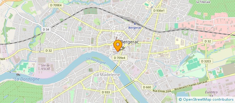 localisation de l'entreprise OBJECTIFS 400 à BERGERAC