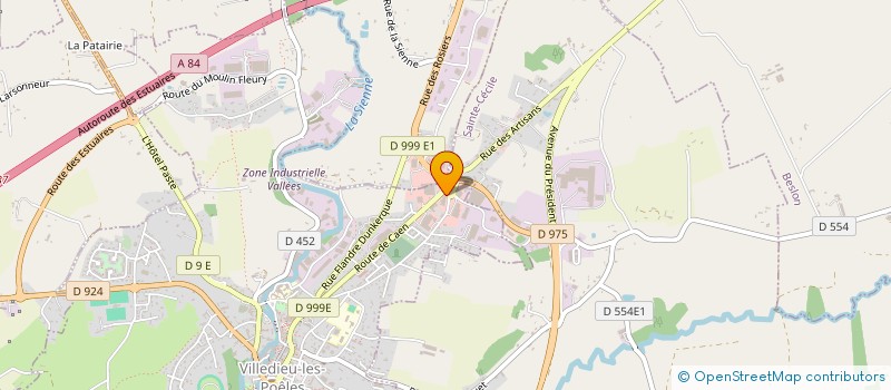 localisation de l'entreprise OBJECTIFS  VILLEDIEU-LES-POELES-ROUFFIGNY