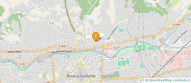 localisation de l'entreprise OBJECTIFS 95 à BRIVE-LA-GAILLARDE