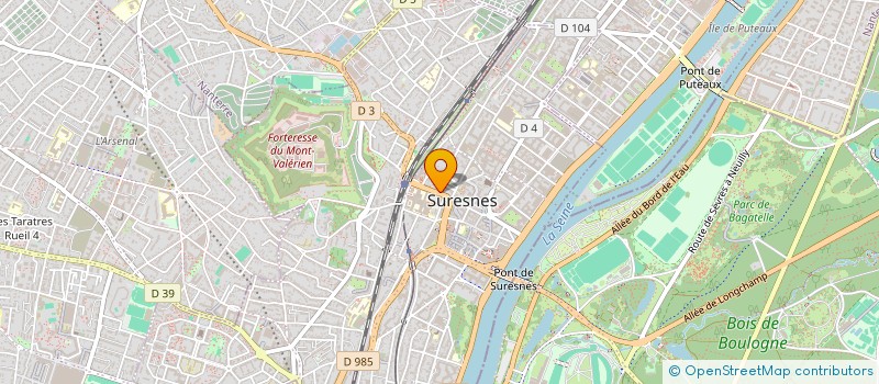 localisation de l'entreprise OBJECTIFS CONSEIL à SURESNES