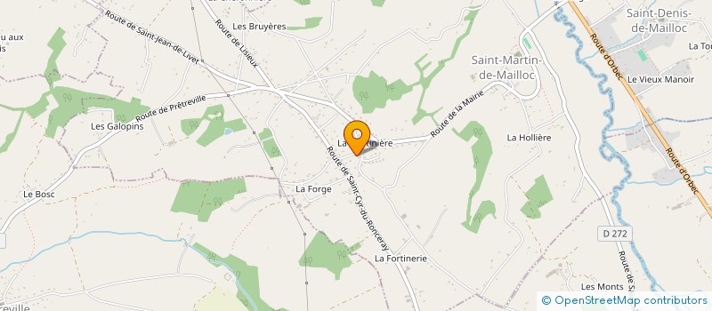 localisation de l'entreprise OBJECTIFS NORMANDIE  LE MESNIL-GUILLAUME