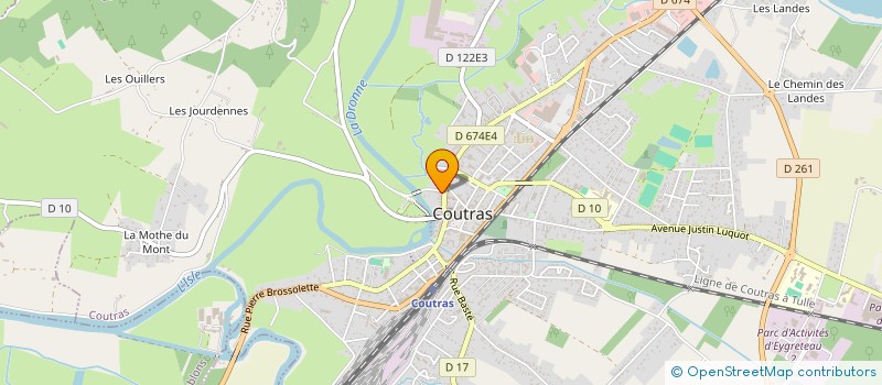 localisation de l'entreprise OBJECTIFS SERVICES  COUTRAS