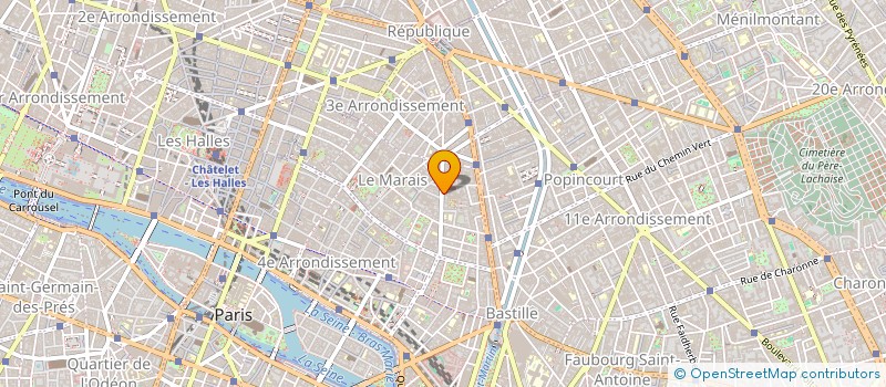 localisation de l'entreprise OBJET H  PARIS