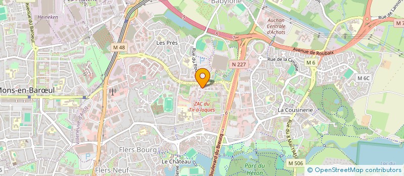 localisation de l'entreprise OBJETS AFRIQUE EUROPE  VILLENEUVE-D'ASCQ