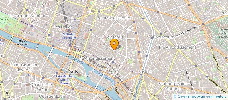 localisation de l'entreprise OBJETS TROUVES à PARIS