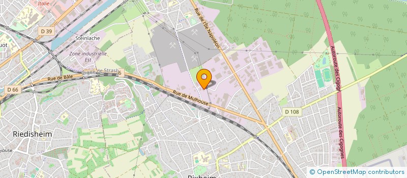 localisation de l'entreprise OBK  RIXHEIM