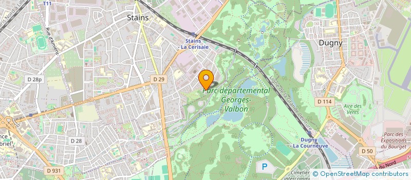 localisation de l'entreprise OBKC TRANSPORT à STAINS