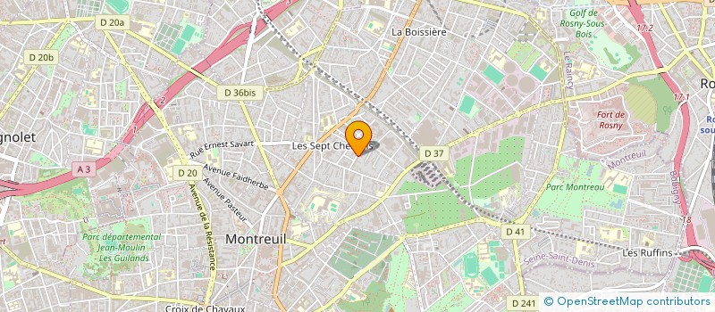 localisation de l'entreprise OBLIKAN à MONTREUIL
