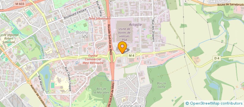 localisation de l'entreprise OBLINGER LORRAINE à METZ