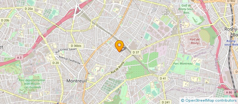 localisation de l'entreprise OBLIQUE MUSIC  MONTREUIL