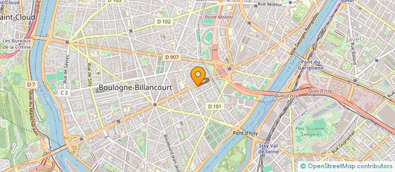localisation de l'entreprise OBLIS à BOULOGNE-BILLANCOURT