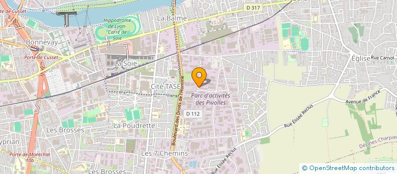 localisation de l'entreprise OBLO  DECINES-CHARPIEU