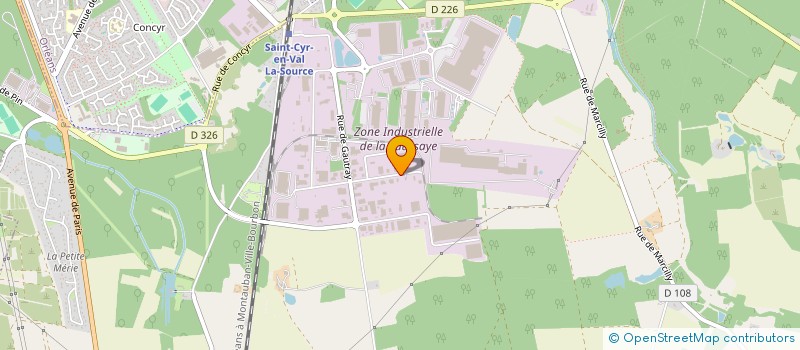localisation de l'entreprise OBM-FR à SAINT-CYR-EN-VAL