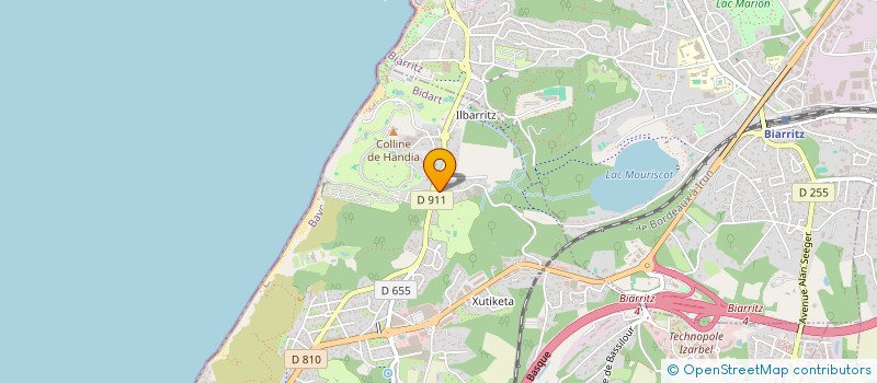 localisation de l'entreprise OBNI  BIDART