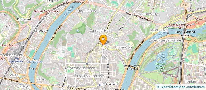 localisation de l'entreprise OBNOVE à CALUIRE-ET-CUIRE