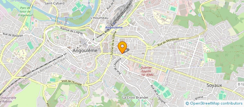 localisation de l'entreprise OBONTAUX à ANGOULEME